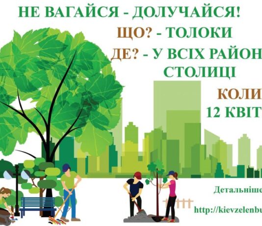 Допоможи рідному місту! Київзеленбуд запрошує киян на толоку