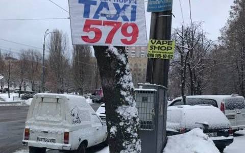 У Києві проходить безстрокова акція: прибери рекламу з дерева